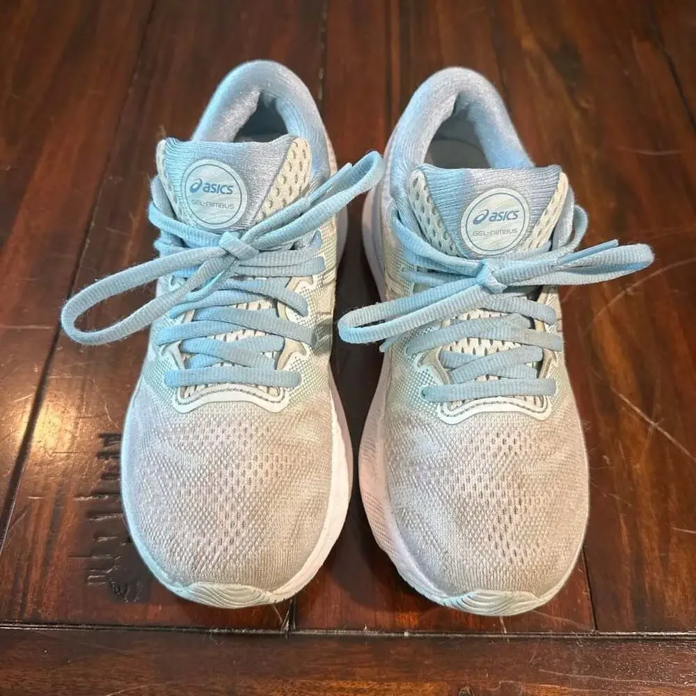 ASICS Women's Gel-Nimbus 23 Running Shoes in Smoke Blue/Pure Silver